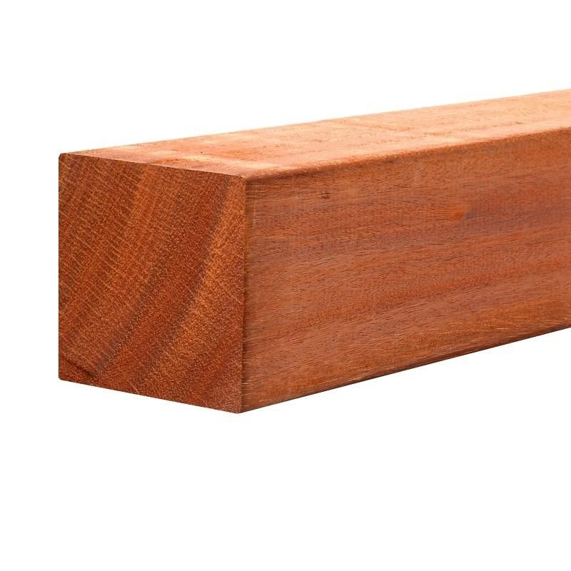 Hardhouten paal geschaafd 6,8x6,8x275cm | Tuinmaterialen