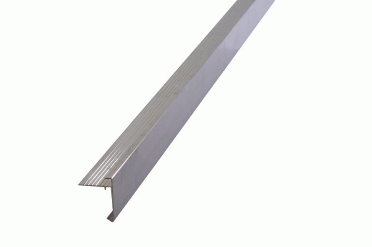 Aluminium daktrim blank 45mm 250cm (incl. verbindingsplaatje)