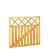 Rechthekpoort met trellis 100x90cm (excl. beslag)