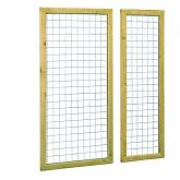 Betonijzer trellis met kader 90x180cm