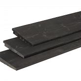 Zweeds rabat zwart gespoten (vuren) 1,1-2,5x19,5x500cm