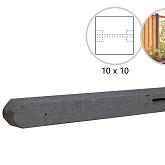 S3 Betonpaal antraciet (rechtscherm) 280x10x10cm