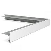 Aluminium daktrim blank buitenhoek 45mm 50cm