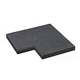 O.H. Zwembadrand hoekstuk Carbon 100x100x5cm