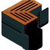 ACO Slimline hoekstuk corten