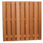 Hardhouten plankenscherm t.b.v. betonpalen 180x180cm