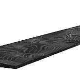 Potdekselplanken douglas 12-25x195x5000mm zichtzijde fijnbezaagd, rondom zwart gespoten