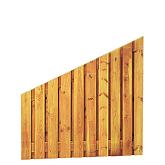 Plankenscherm grenen 21pl. schuin 180x180/89cm