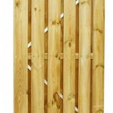 Grenen poort stalen frame 100x180cm