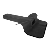Zijuitloop EPDM zwart (zonder pvc-deel)