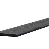 Grenen plank zwart geschaafd 1,5x14x180cm