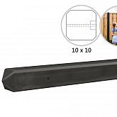 S4 Eindbetonpaal antraciet ongecoat 10x10x280cm