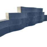 Patio wave antraciet 60x15x15cm
