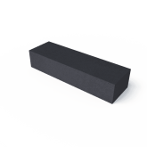 O.H. Zitelement recht Carbon 200x60x40cm