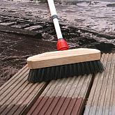 Terrasschrobber recht silicium carbid met telescoopsteel