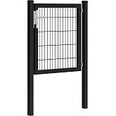 Hillfence poort enkel zwart 100x100cm