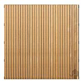 Hardhouten schutting Stripes Black 4,5x180x180cm