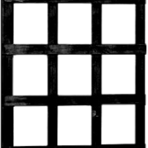 Trellis grenen zwart gedompeld 60x180cm