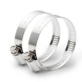 RVS-slangklem 1/2" - 1"