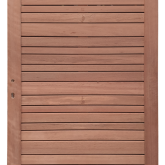 Keruing poort 27 Rhombus variabel 100x180cm incl. slot en aanslaglat (bijpassend bij scherm 52)