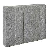 Palissade Suprema Tibet Dark Grey G654 50x12x12cm gezaagd en gevlamd met facet