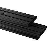 Vuren geschaafd triple profiel 2,2 X 14 X 500 cm, zwart gedompeld.