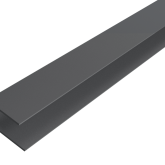 WEO35/ WEO60 aluminium F-profiel Dark Grey 6,5x8x300cm Ral7022