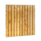 Plankenscherm grenen 23pl. 180x180cm