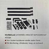 Deurbeslag universeel antraciet t.b.v. houten Stripes deur