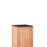 Buitenkeuken enkel 90 Excellent douglas blank 90x61,5x56cm (HxBxD) met schap en deur