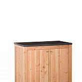 Buitenkeuken dubbel 90 Excellent douglas blank 90x109x56cm (HxBxD) met schap en deuren