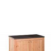 Buitenkeuken dubbel 60 Excellent douglas blank 60x109x56cm (HxBxD) met deuren