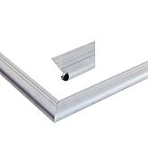Aluminium daktrim met kraal 26mm 2500mm