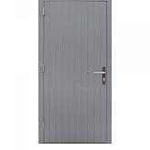 Hardhouten enkele dichte deur Prestige linksdraaiend grijs gegrond 109x221cm