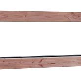 Douglas vast raam (zijlicht) Prestige blank met dubbelglas 138,4x48,4cm