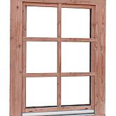 Douglas draai-/kiepraam Prestige blank met dubbelglas 84,4x120,4cm