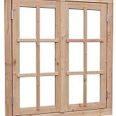 Douglas dubbel uitzetraam Prestige blank met dubbelglas 112x120,5cm