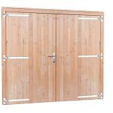 Douglas dubbele deur blank extra breed en hoog 255x209cm