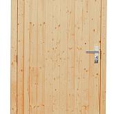 Vuren enkele dichte deur extra breed blank linksdraaiend 112x201cm