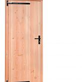 Douglas enkele deur blank linksdraaiend met zwart beslag 90x201cm