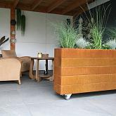 Bloembak Modulair Corten 210x90x70cm