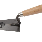 Poliertruweel 12cm met handgreep hout
