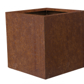 Bloembak vlak Corten 60x60x60cm