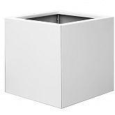 Bloembak vlak Wit 60x60x60cm