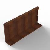 Bloembak Module+ Recht paneel A 90x42cm