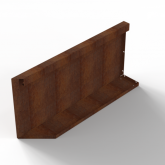 Bloembak Module+ Uitwendig hoekpaneel B 90x42cm R