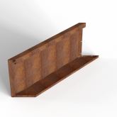 Bloembak Module+ Parallel paneel  E 90x42cm L
