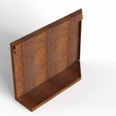 Bloembak Module+ Uitwendig hoekpaneel B 60x42cm L