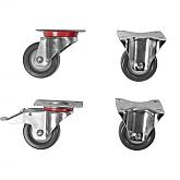 Zwenkwielenset t.b.v. plantenbak vlak of modulair (niet geschikt voor alle afmetingen)