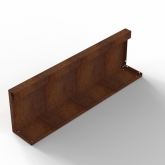 Bloembak Module+ Recht paneel A 90x28cm